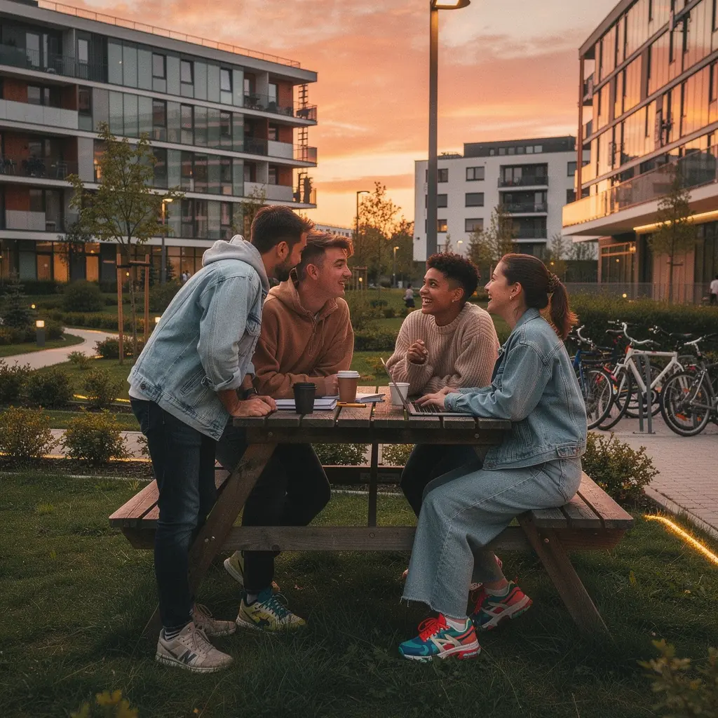 Moderne Studentenapartments in der Nähe einer Universität in Österreich